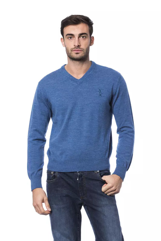 Maglione girocollo in merino ricamato Billionaire Italian Couture