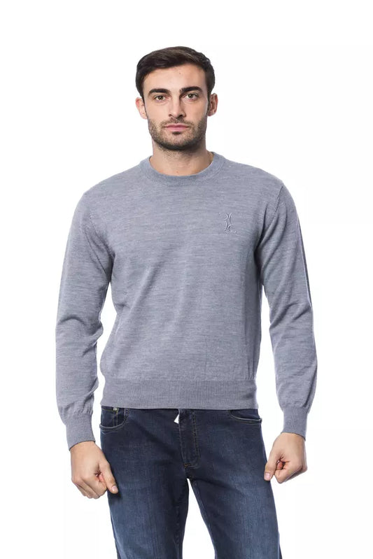 Maglione Grigio in Merino da Uomo Billionaire Italian Couture