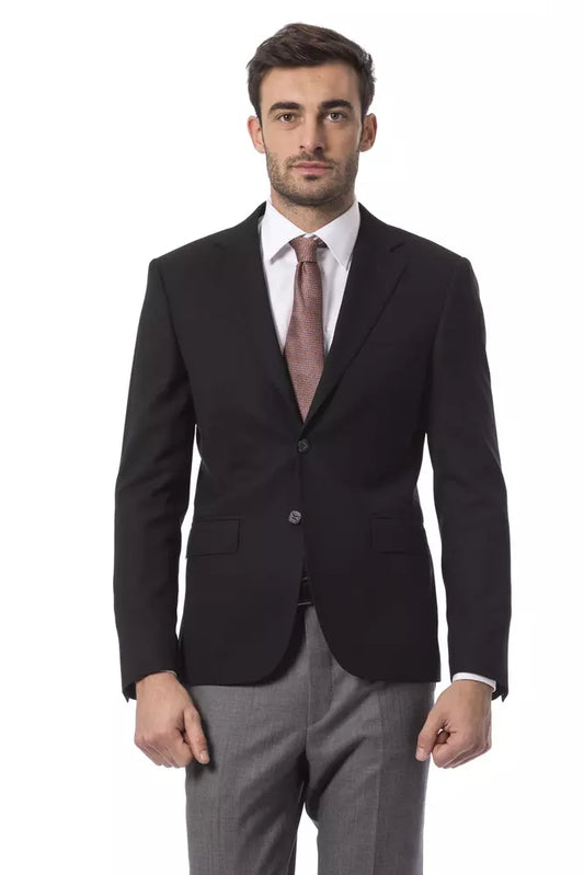 Billionaire Italian Couture Schwarze Wolle Herrenblazer