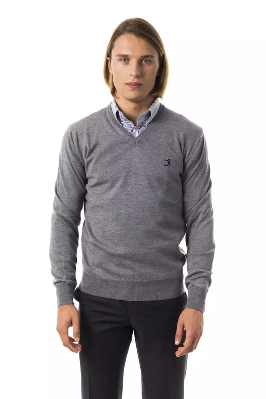 Jersey de lana merino gris