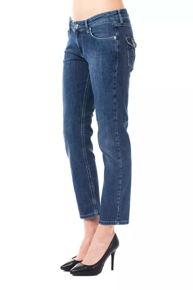 Jeans e pantaloni in cotone azzurro