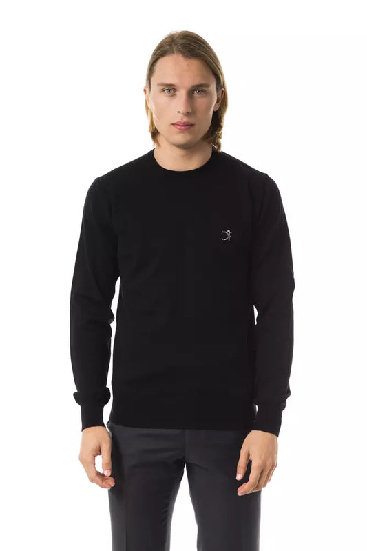 Jersey de lana merino negro