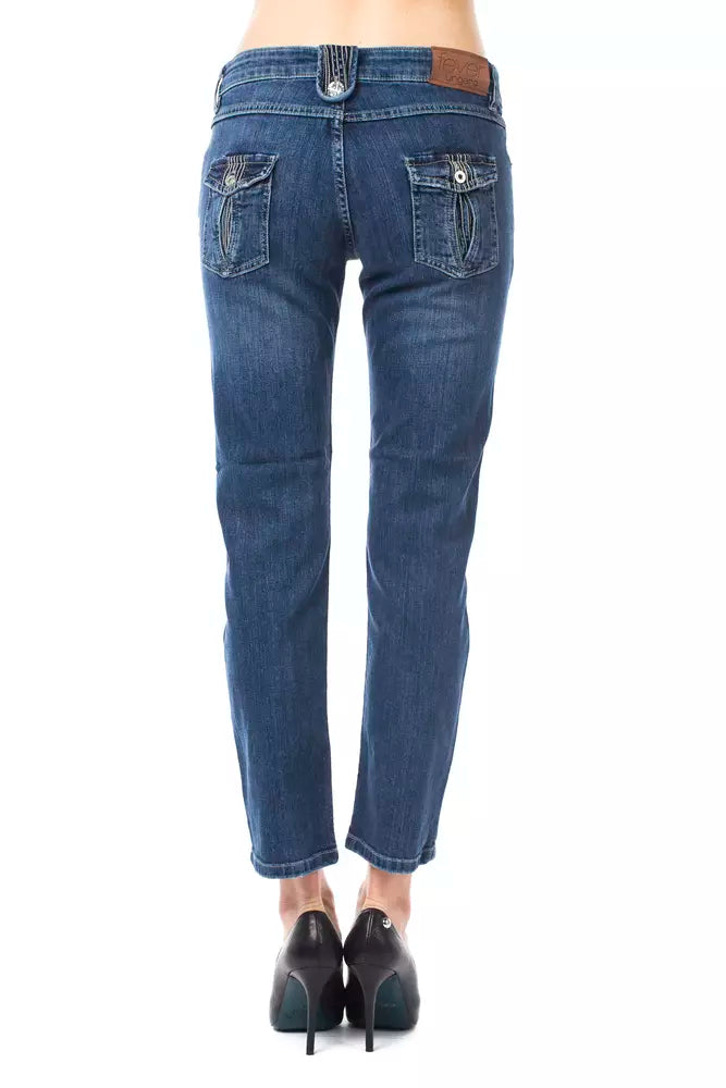 Jeans e pantaloni in cotone azzurro