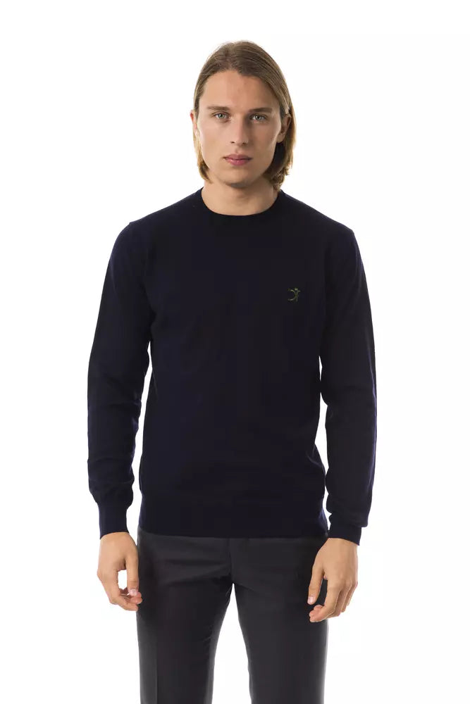 Jersey de lana merino azul