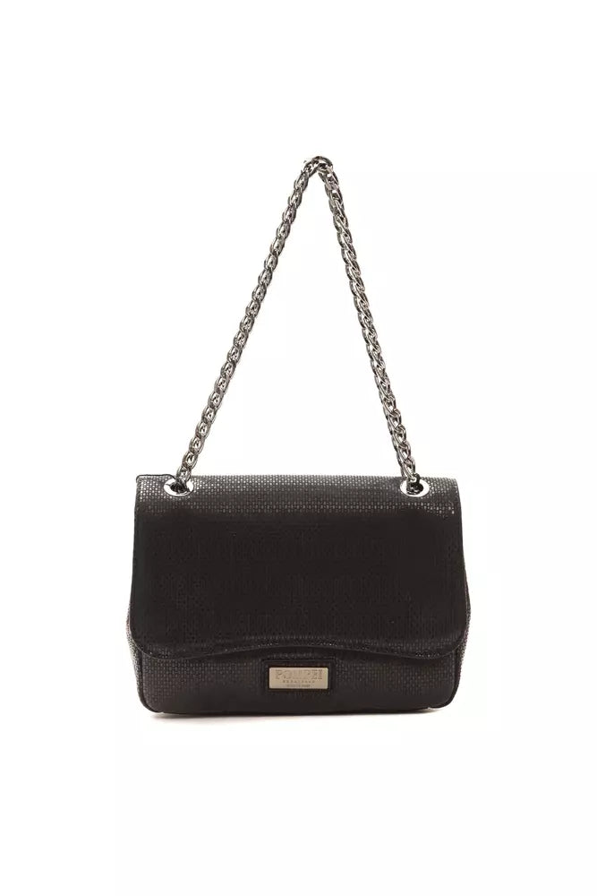 Bolso bandolera de cuero negro