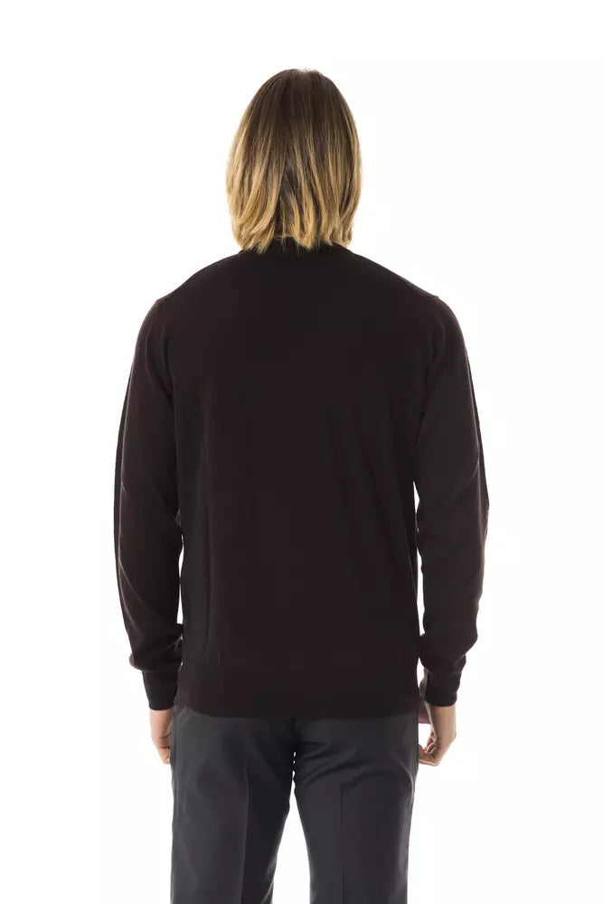 Jersey de lana merino marrón