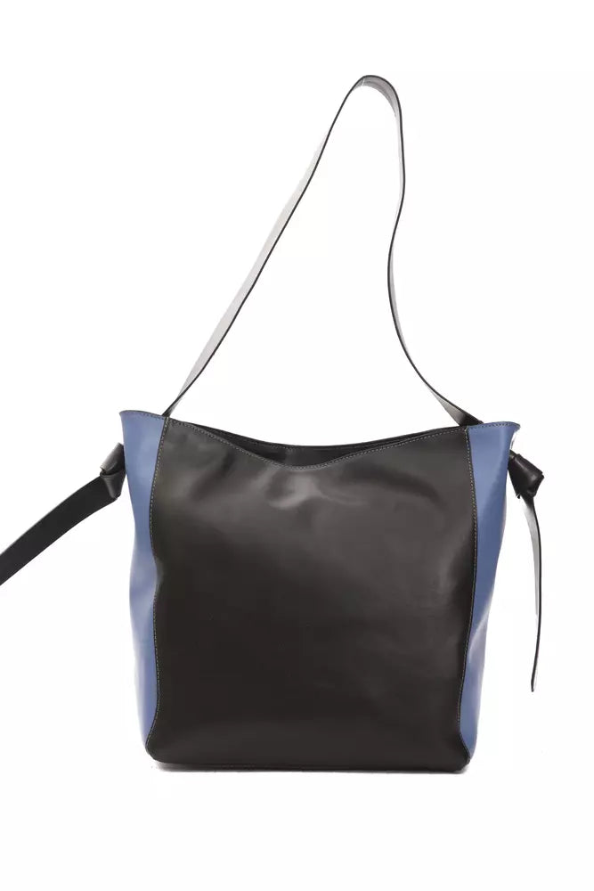 Sac à main pour femmes en cuir noir Pompei Donatella