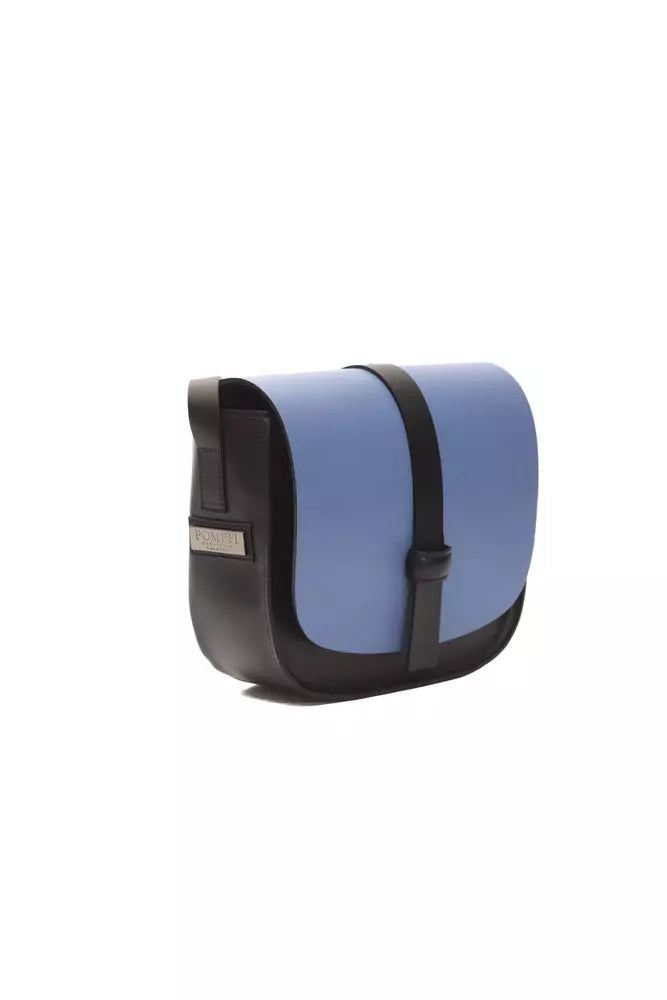 Bolso bandolera de cuero azul