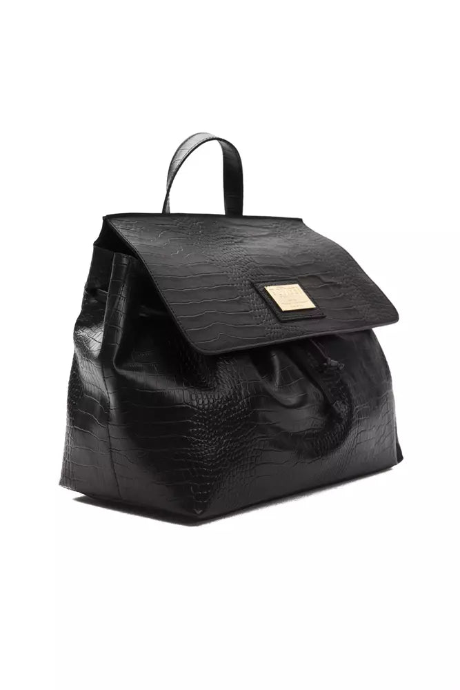 Bolso de cuero negro