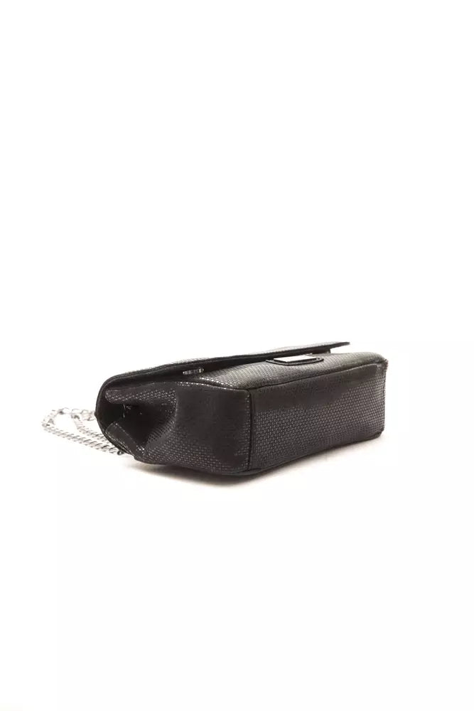 Bolso bandolera de cuero negro