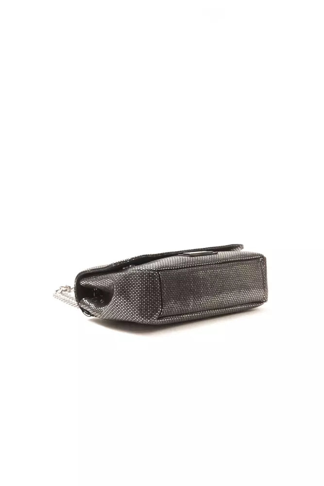 Bolso bandolera de cuero gris