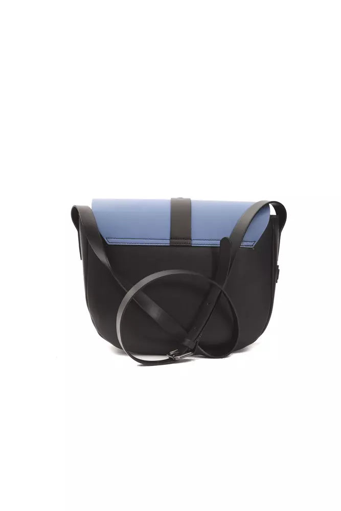 Bolso bandolera de cuero azul