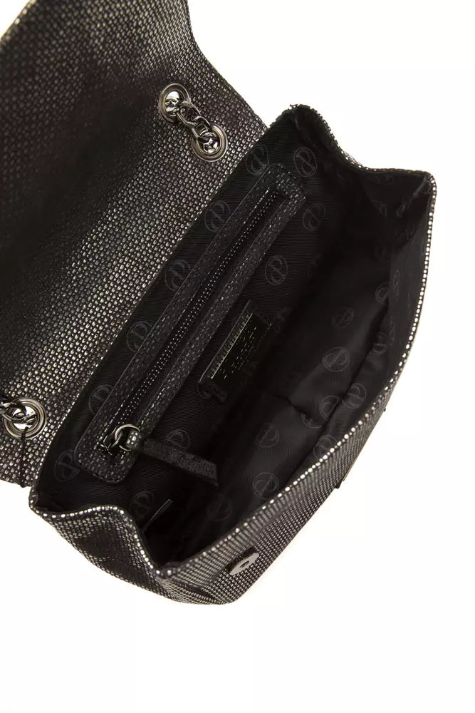 Bolso bandolera de cuero gris