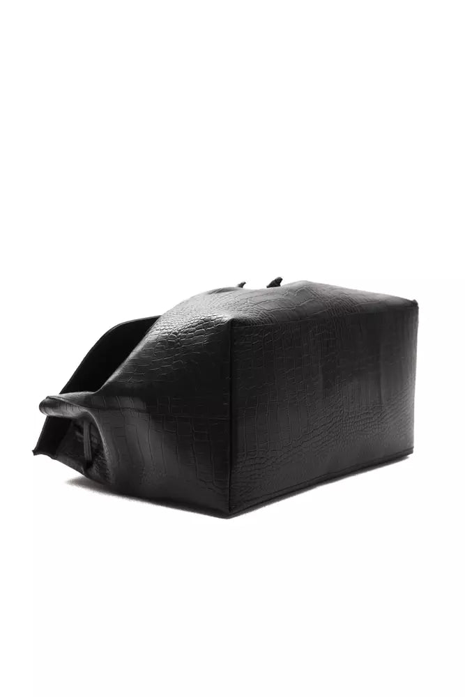 Bolso de cuero negro