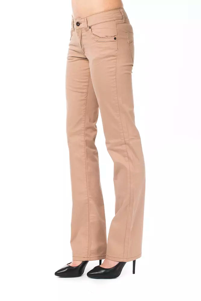 Jeans e pantaloni in cotone beige