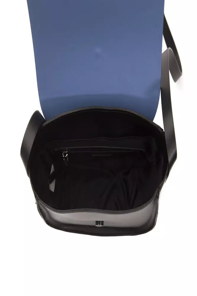 Bolso bandolera de cuero azul