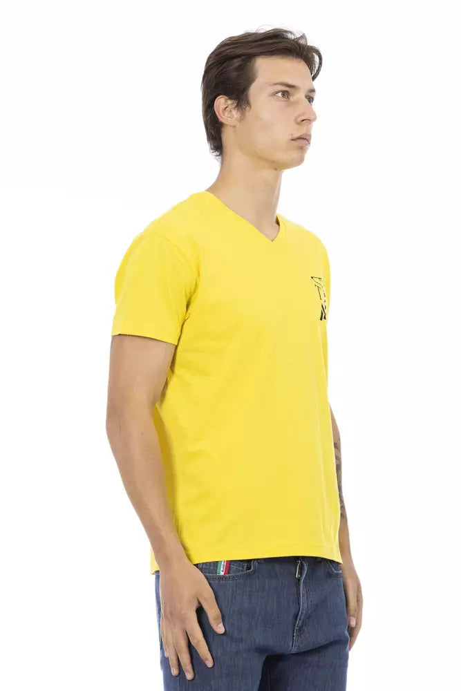 Camiseta de algodón amarilla