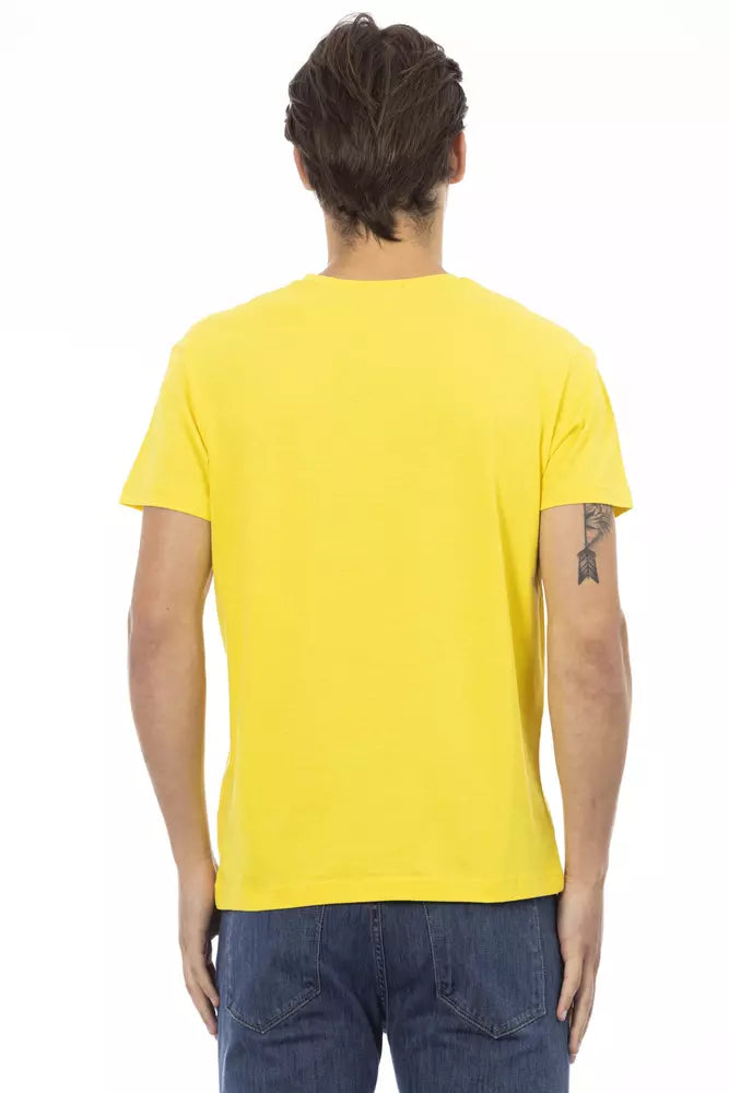 Camiseta de algodón amarilla