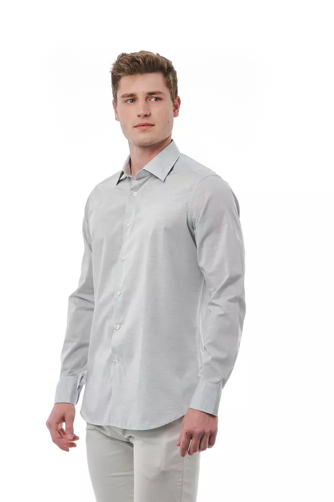 Camisa de algodón gris