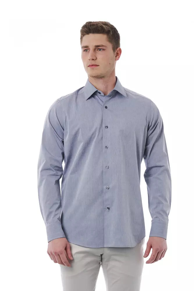 Camisa de algodón gris