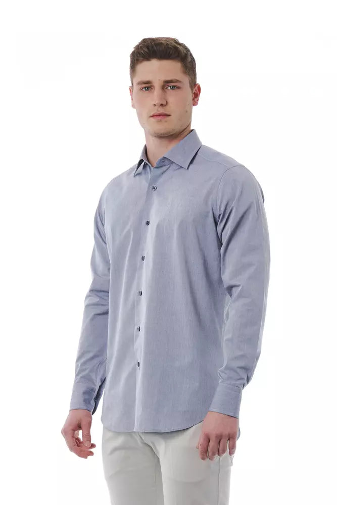 Camisa de algodón gris