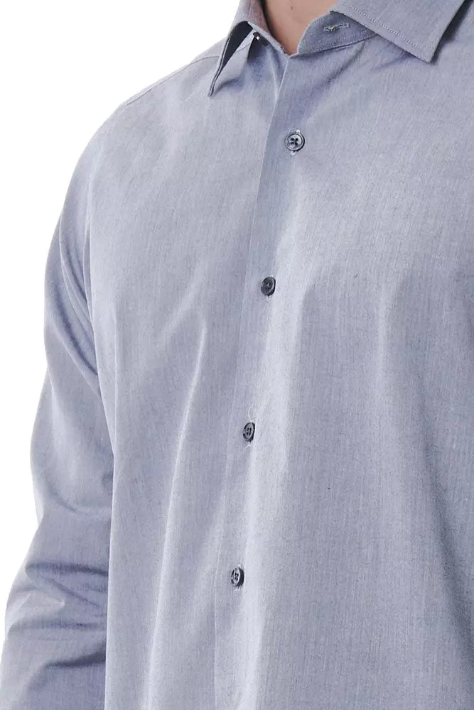 Camisa de algodón gris