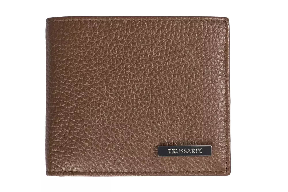 Cartera de cuero marrón