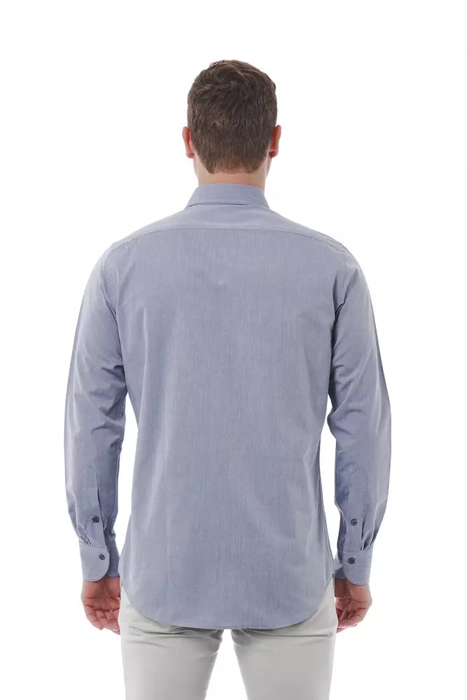 Camisa de algodón gris