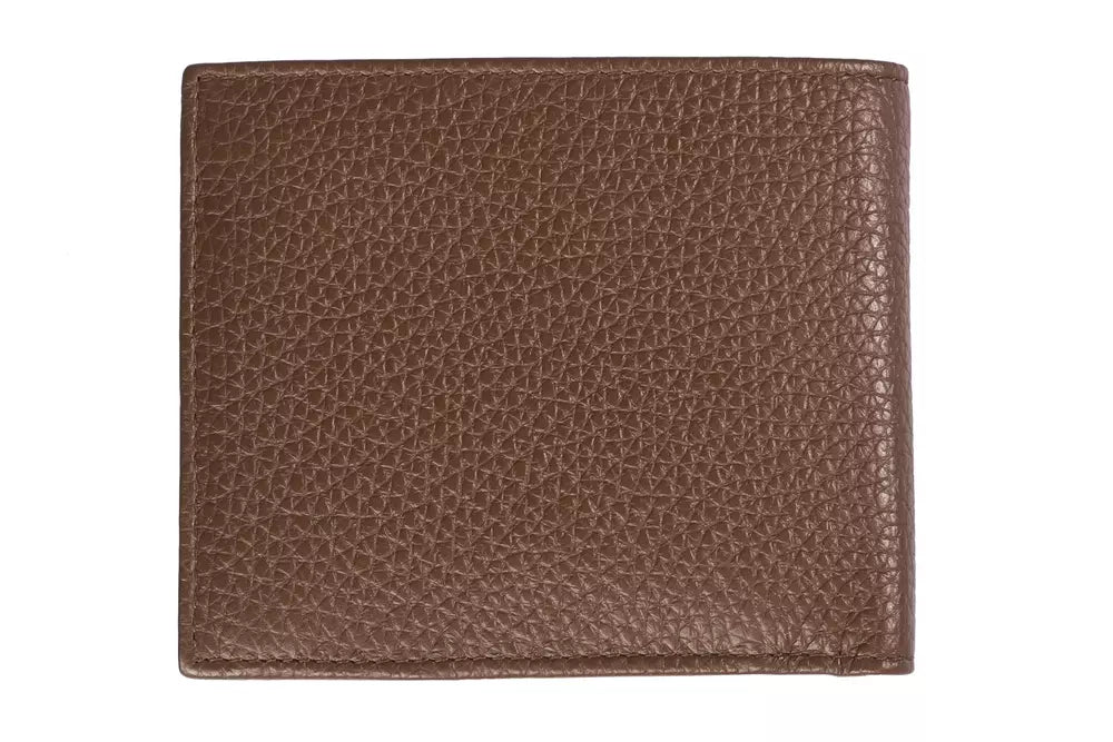 Cartera de cuero marrón