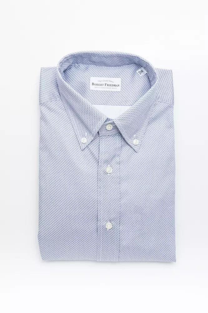 Camisa de algodón celeste