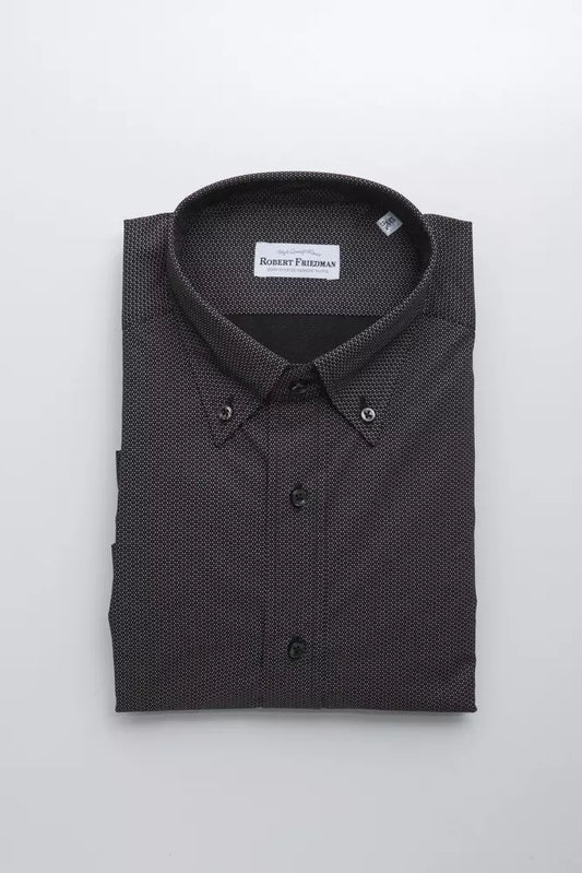 Camicia in cotone nero