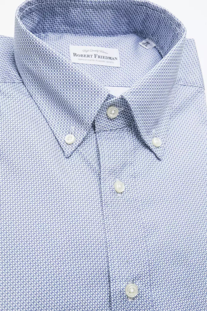 Camisa de algodón celeste