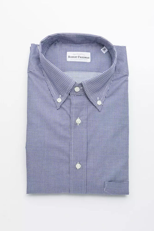 Camicia in cotone blu
