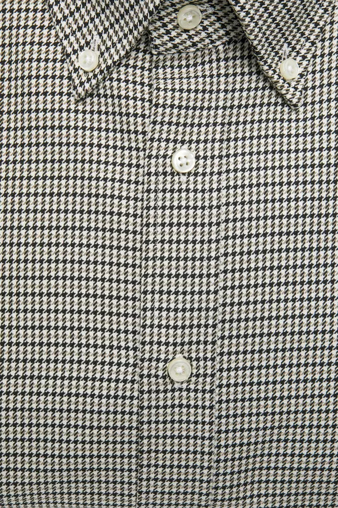 Camicia in cotone beige