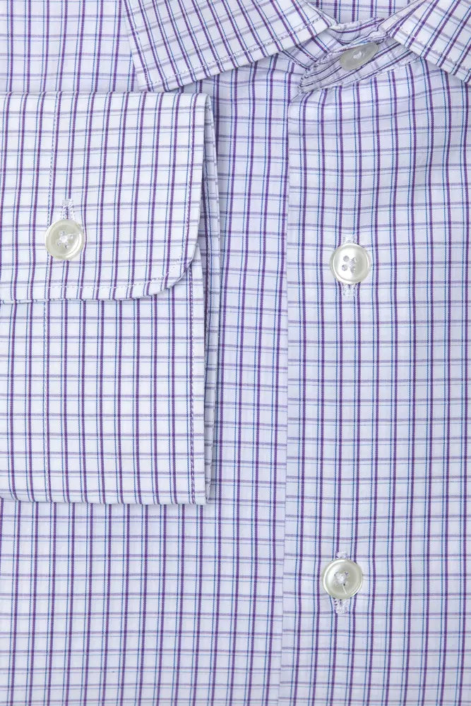 Camisa de algodón burdeos