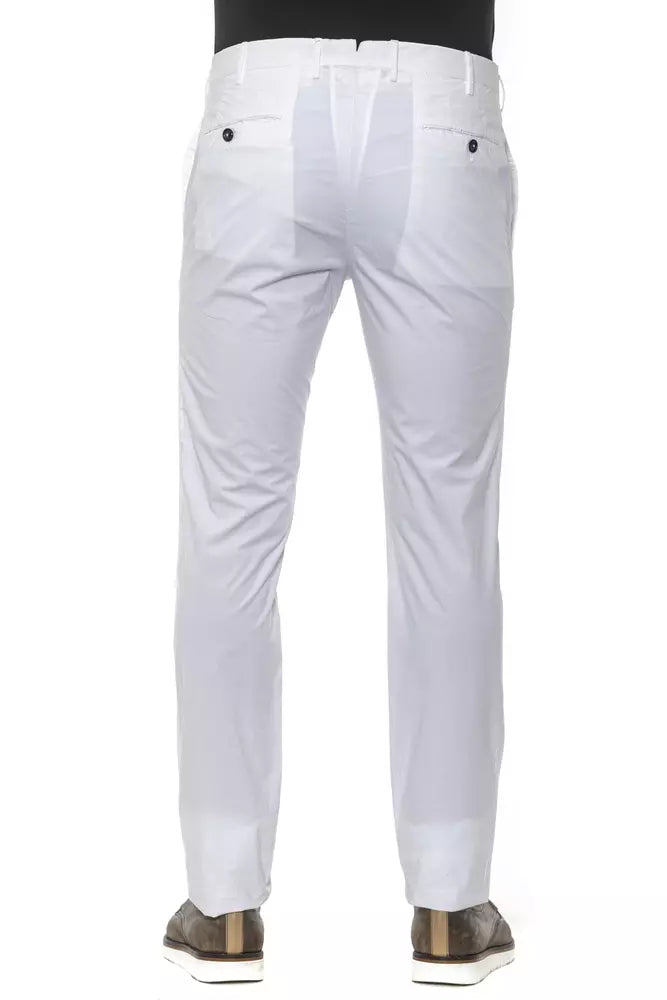 Jeans e pantaloni in cotone bianco