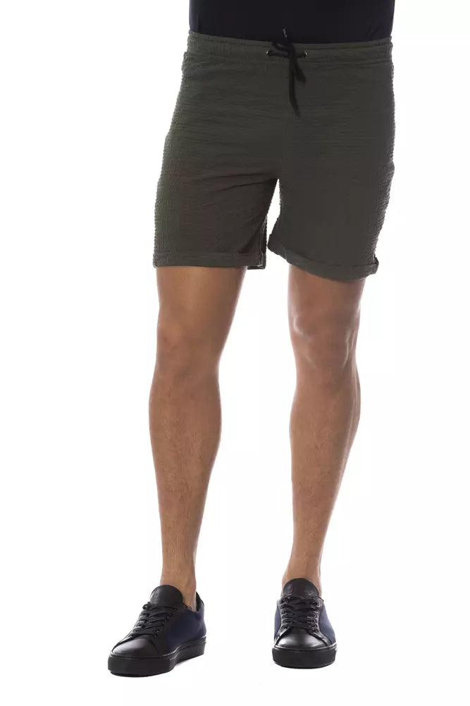 Pantalón corto de algodón militar