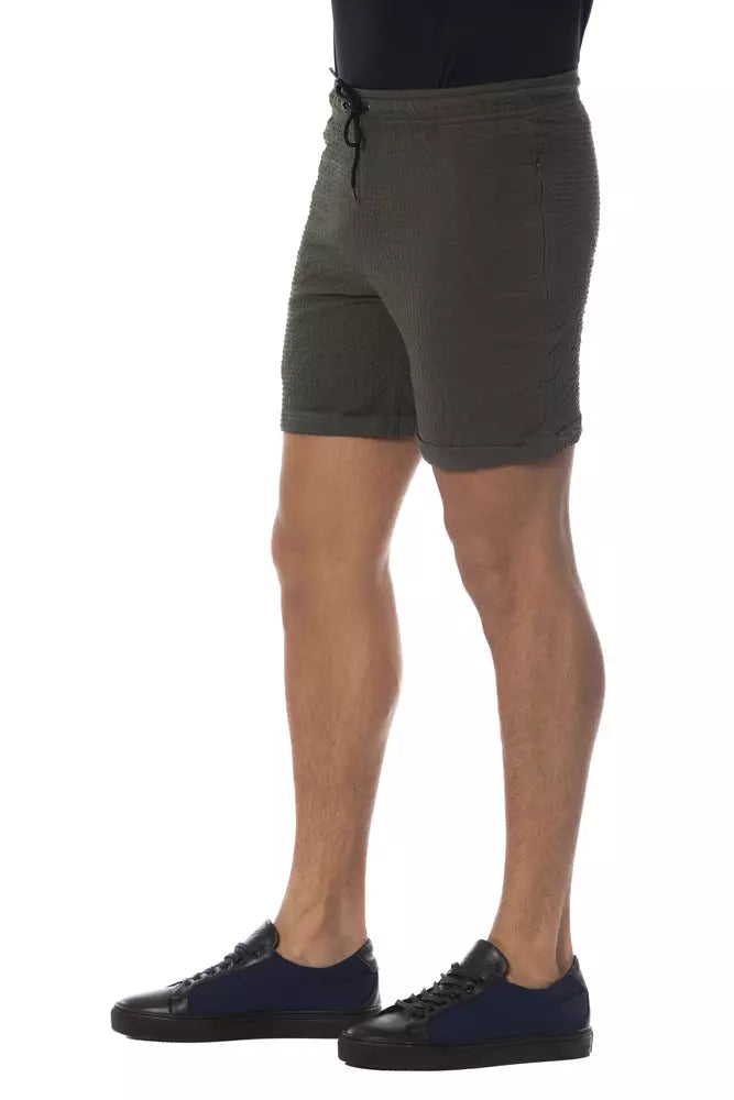Pantalón corto de algodón militar