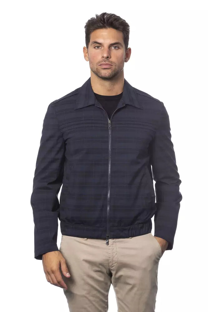 Chaqueta de lana azul