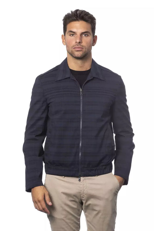 Veste pour hommes en laine bleue Verri