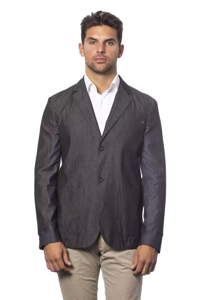Blazer de algodón gris