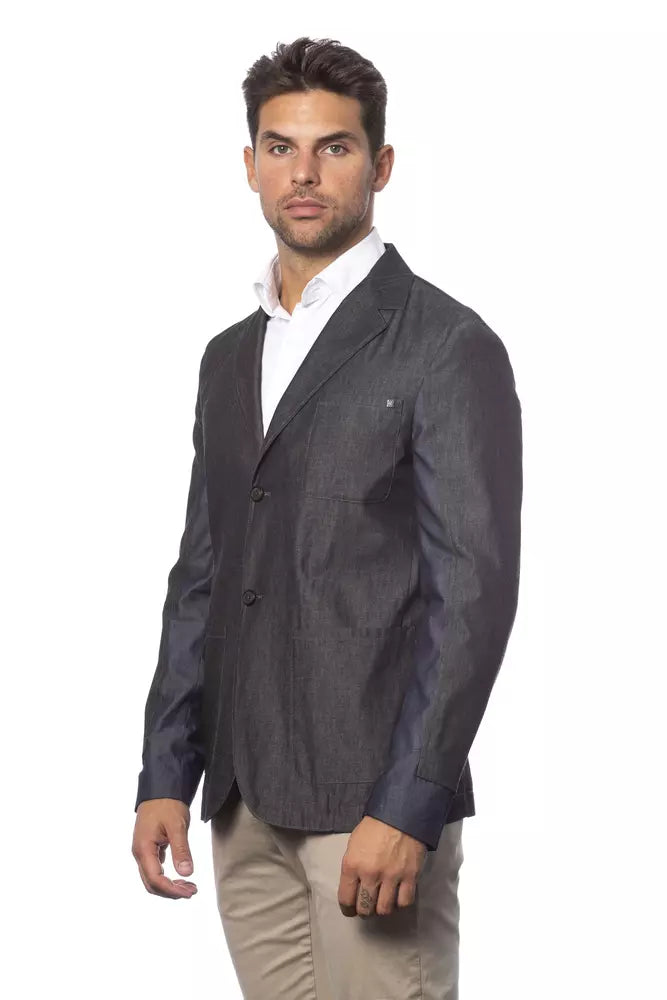Blazer de algodón gris