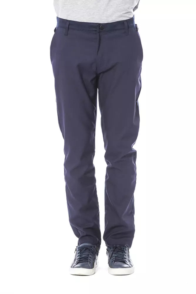 Jeans e pantaloni in poliestere blu