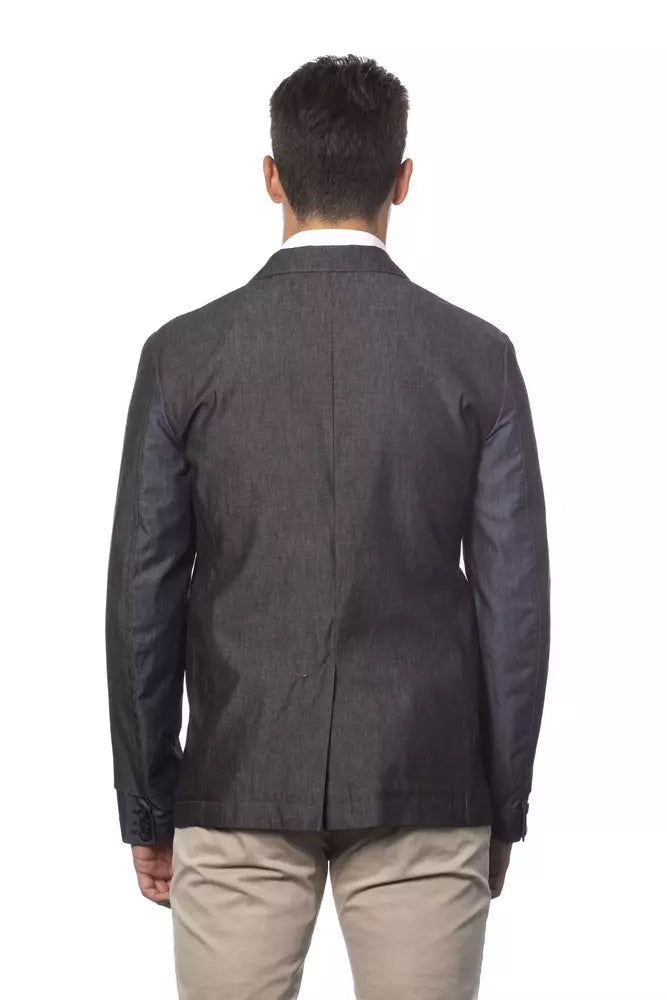 Blazer de algodón gris