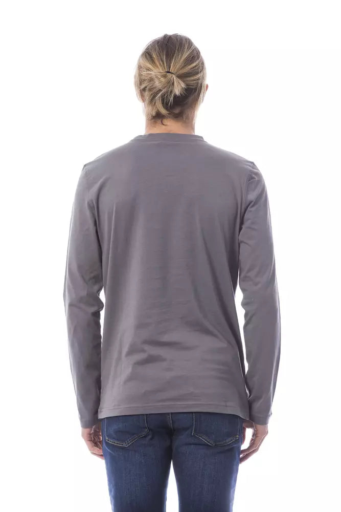 T-shirt homme en coton gris Verri