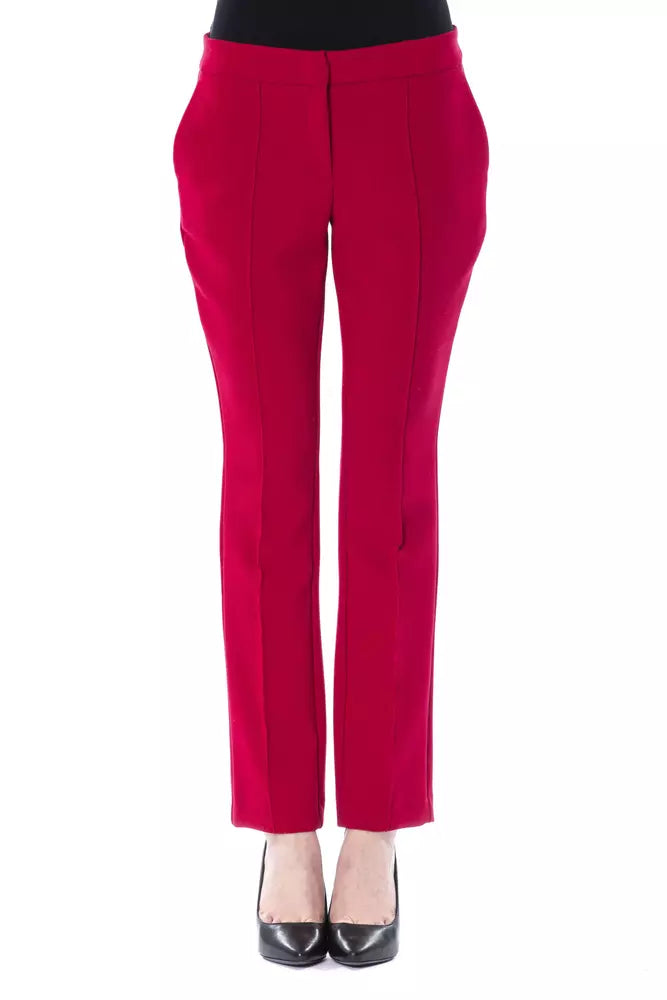 BYBLOS "Pantaloni da donna in poliestere fucsia"