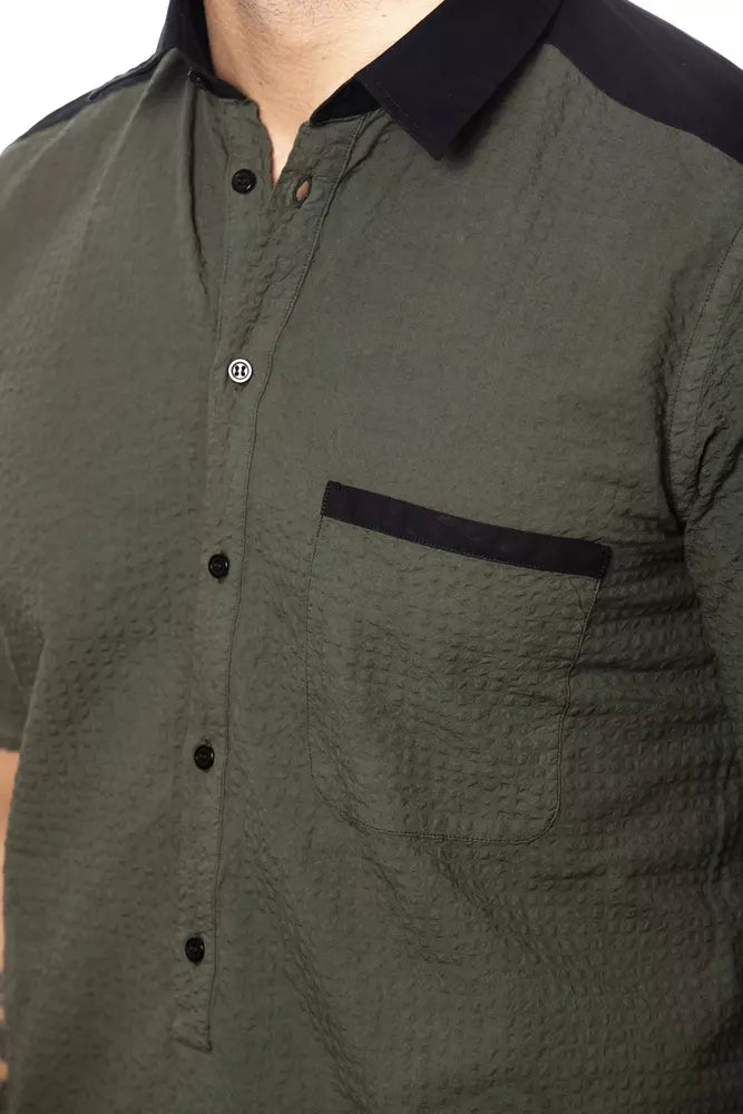Camisa de algodón militar