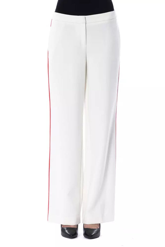 Vaqueros y pantalón de poliéster blanco