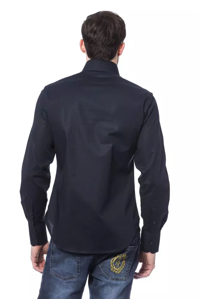 Camisa de algodón azul