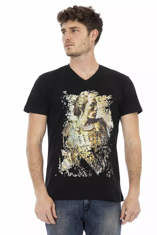 Camiseta de algodón negra
